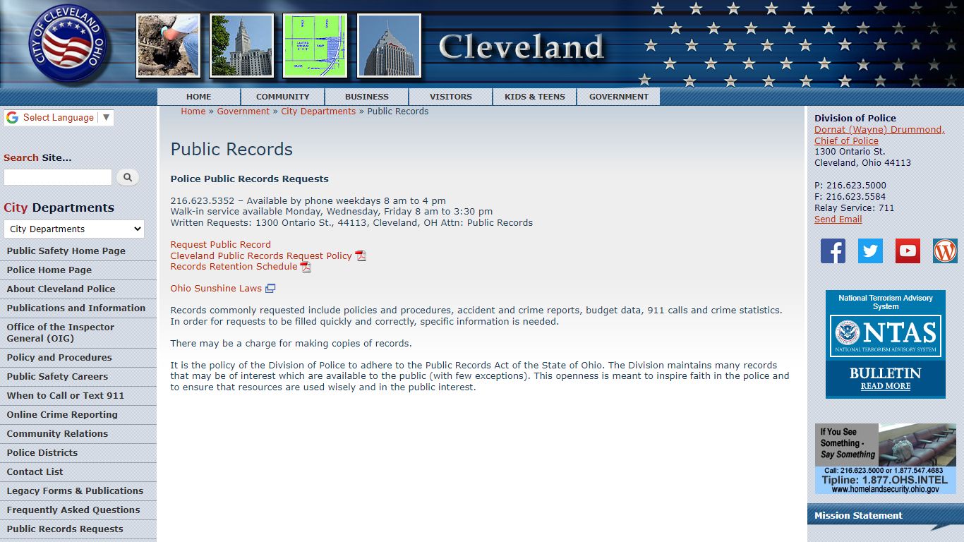 Public Records | City of Cleveland